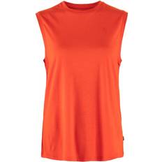 Fjällräven Dame Toppe Fjällräven Women's Abisko Wool Tank Top Merino-shirt - Rød