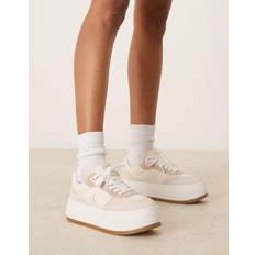 Calvin Klein Flatform Trainers - Off White/Gum
