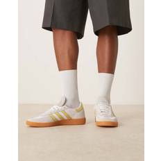 Pink - Women Handball Shoes adidas Handball Spezial Trainers - White/Yellow