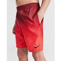 Nike Swimwear Nike All Over Print Fade Swim Shorts Junior - Red