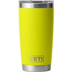 Yeti Rambler Tumbler with MagSlider Lid 20 oz Firefly Yellow Travel Mug 20fl oz