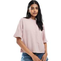 Dame - Lilla Trøjer Only Onltilda S/S O-Neck Cardigan - Lys Pink