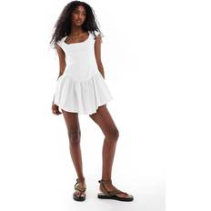 Monki Corset Mini Dress - White