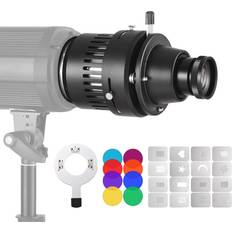 Lighting & Studio Equipment Andoer Bowens Mount Optical Snoot Conical Focalize Condenser Art 40mm F2.0 Lens