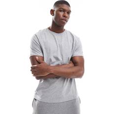 Grå Pyjamasser New Look Gråmeleret Loungewear Sæt Med T-shirt Og Shorts I Jersey