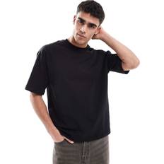 Bershka T-shirt Oversize Modell - Svart
