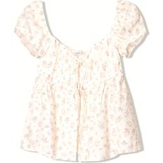 Bershka Dame T-shirts Bershka Shirts - Ecrufarvet/Lyserød