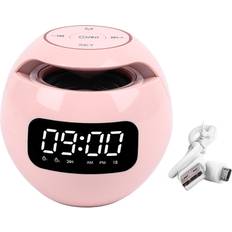 Speakers Tooarts Bluetooth Clock Speaker Round Small Support Memory Card