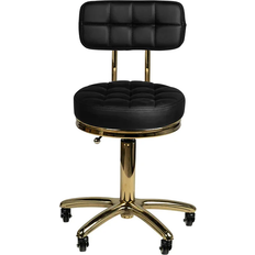 Pallar Guld AM-961 Kosmetisk Pall Svart Sittpall