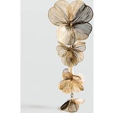 Mango Hanging Floral Earrings - Gold