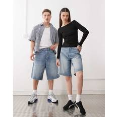 Weekday Astro Unisex Denimshorts - Blå