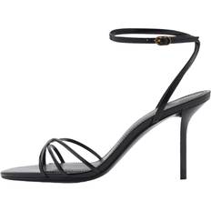Mango Slippers & Sandals Mango Strappy Heeled Sandals - Black