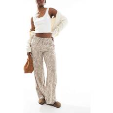 Cotton On 90s Haven Wide Leg Trousers - Leopard