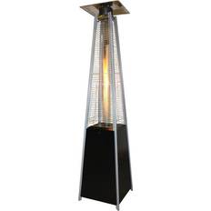 Fritstående Terrassevarmere Heatus Terrassevarmer LUX Med Flamme 227 cm Sort