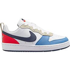 Nike Court Borough Low Recraft GS - White/Light Crimson/Blue Beyond/Thunder Blue
