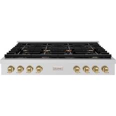 Cooktops ZLINE Autograph Edition Paramount 48 in 8-Burner Porcelain Cooktop