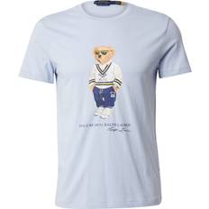 Polo Ralph Lauren T-shirts Polo Ralph Lauren Heritage T-shirt Med Bamseprint - Lyseblå