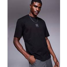 HUGO Red Cotton Jersey T-shirt - Svart