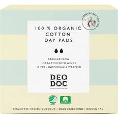 DeoDoc Organic Cotton Day Pad 12 pcs