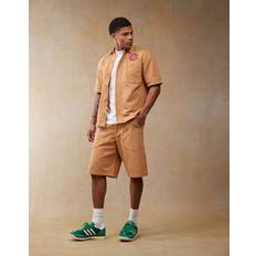 Orange Shorts Wrangler Casey Jones Stripe Porkchop Shorts - Orange