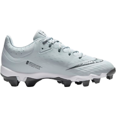 Women Baseball Shoes Nike Women's Hyperdiamond 4 Keystone Softball Cleats, Size 8, Platinum/White