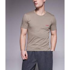 3 Pack Lounge Crew T-Shirts - Black/Light Green/Brown