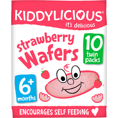 Kiddylicious Kiddylicious-Strawberry Maxi Wafers 40g 10pcs 1pack