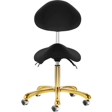 Justerbare sæder Sadelstole ActiveShop 1004 Giovanni Guld Sort Sadelstol 64cm