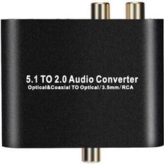 D/A Converter (DAC) Sodial Audio Extractor 5.1 Digital Audio Converter Decoder Splitter