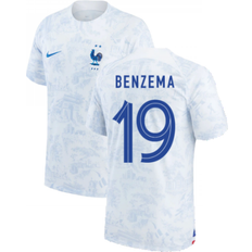 Nike National Team Jerseys Nike 22-2023 France Away Shirt BENZEMA 19