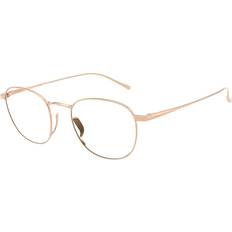 Glasögon & Läsglasögon Giorgio Armani AR5148T 3391 Men's Eyeglasses Gold Size 48 Frame Only