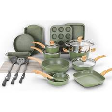 30-Piece Kitchen Cookware Set with lid 30 Parts