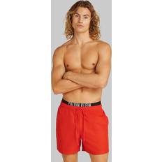 Calvin Klein Badehose Mit Label-Print - Rot