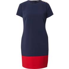 Lauren Ralph Lauren Kjoler Lauren Ralph Lauren Kjole Kusmae - Navy/Rød