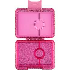 Snack Bento Madkasse Pink Glitter 3 Rum