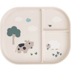Foodie Inddelt Tallerken 22 x 18 cm Sand