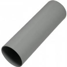 FloPlast Grey Round Downpipe 68mm x 4mtr Grey