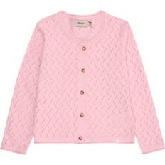 Knapper Trøjer Only Mini Cardigan - Lyserød