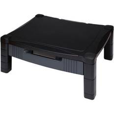 Adjustable Laptop Monitor Stand with Drawer Black CE77685