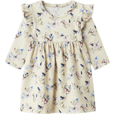 M Klänningar Name It Klänning NBFBela M LS Dress Överdelar Bodies Dam - Beige