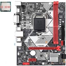 Intel - Micro-ATX - PCI Motherboards Tauoh B75-H Desktop Motherboard I3-3240 CPU LGA 1155 SATA 3.0 1600MHz RAM