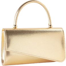 Top Handle Clutches Shein Womens Fashionable Solid Color Clutch With Metallic Decor Flap Closure FormalParty Pu Clutch Strap Handbag For Evening Party Prom Or Ball