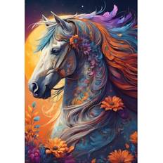 Bluebird Floral Horse