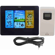 Termometrar & Väderstationer Konnwei LCD Digital Wireless Weather Station Clock Thermometer