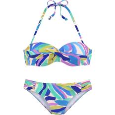 Turkis Bikinisæt s.Oliver Bikini - Blå/Navy/Turkis/Mørkelilla