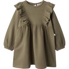 Leopard Klänningar Name It Nmfthoro HAG LS Dress - Sepia Tint