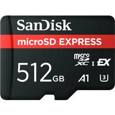 Hukommelseskort & USB Stik SanDisk MicroSD Express MicroSDXC Class 10 UHS-I U3 V30 A1 880/650MB/s 512GB