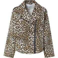 Dame Jakker Modström Ibenmd Print Jacket - Lysebeige/Umbra/Mørkebrun