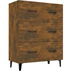vidaXL Skänk rökfärgad Sideboard 69.5x90cm