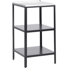 Beliani Steel Outdoor Kitchen Island 50 x 50 x 92 Black